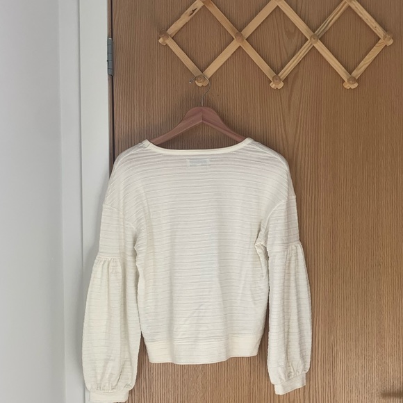 MADEWELL Texture and Thread Bubble Sleeve Top NWOT - Picture 2 of 9